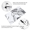 Black and white abstract sketch art kiss lovers tapestry, wall hanging for home decor, featuring line art of kissing figures.