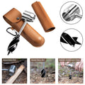 Everything Baby bushcraft survival wrench and wood auger drill bit for outdoor camping and outdoor toy play equipment.