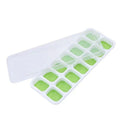 Silicone ice tray mold with 14 grids and lid, ideal for making ice cubes or homemade ice cream for cocktails and coffee.