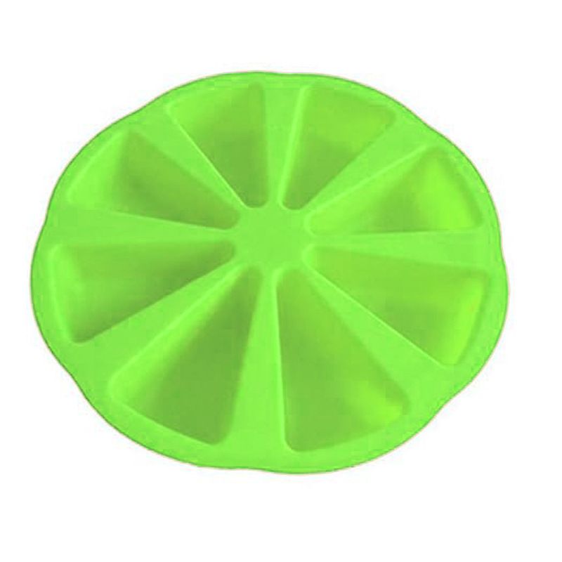 Silicone scone pan by Nourished Essentials with triangle-shaped molds for baking mini non-stick scones.