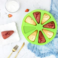 Silicone scone pan by Nourished Essentials with triangle-shaped molds for baking mini scones, non-stick and flexible.