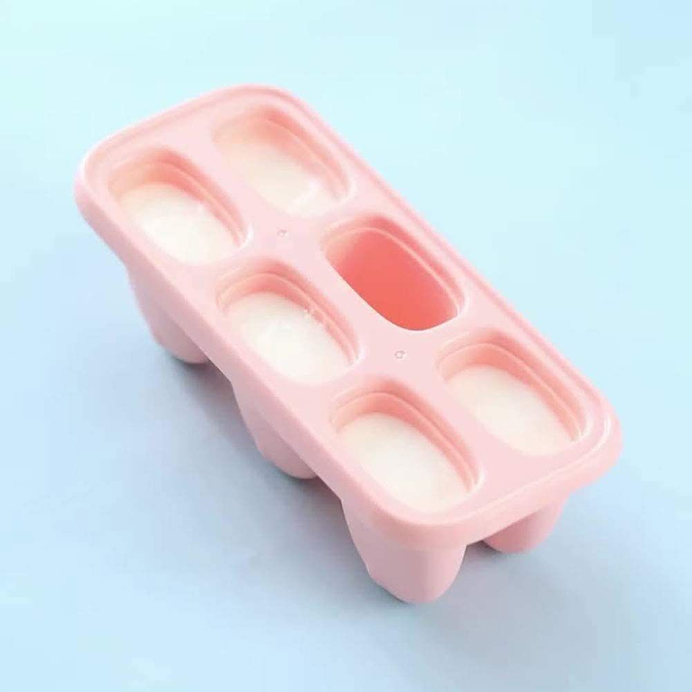 BPA-free mini popsicle mold set with sticks for homemade baby and kids popsicles, perfect for pretend play and fun treats.
