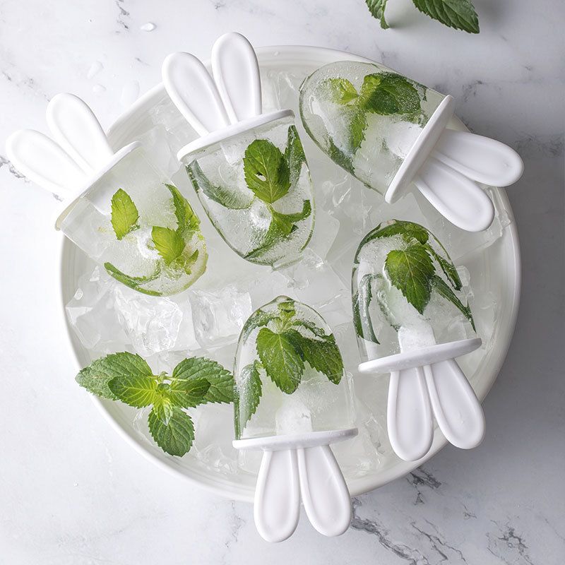 BPA-free mini popsicle molds with sticks for making homemade frozen treats, designed for babies and kids, by Everything Baby.