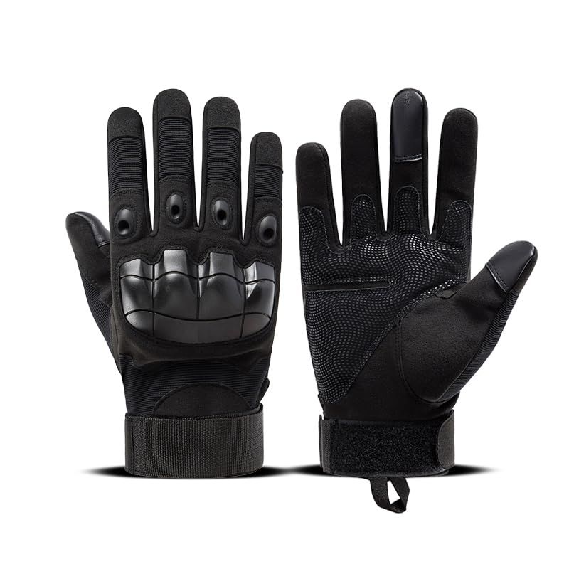 Tactical hard knuckle touchscreen gloves for outdoor sports, motorcycle riding, cycling, shooting, and hunting by Everything Baby.