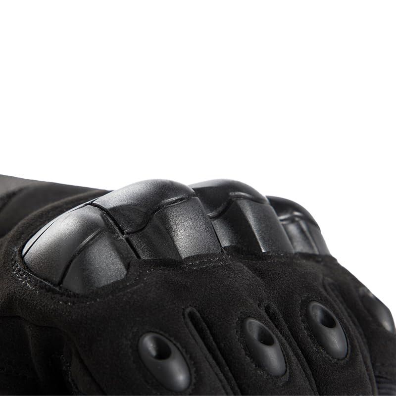 Tactical hard knuckle touchscreen gloves for outdoor sports, motorcycle riding, cycling, shooting, and hunting, designed for durability.