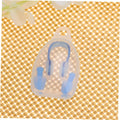 Baby swim ear plugs and nose clip set with silicone gauges and tiny turtle design, for safe swimming and nasal protection.