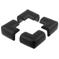 Black 4-piece corner protector set from Everything Baby, child safety table bumper guards for furniture and fireplace edges.