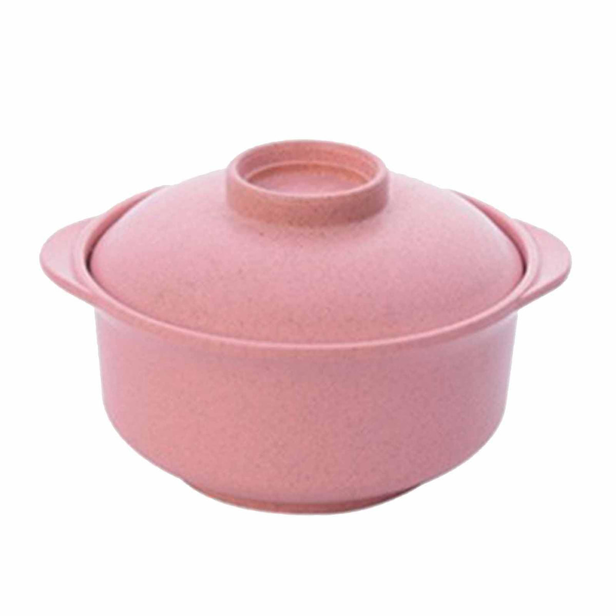 Pink microwave ramen bowl with lid, cute noodle bowl for pretend play, designed for kids, by Everything Baby.