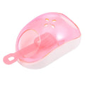 Hamster sand bathroom with large shrimp dish, including dust bath and basking platform for small pets in a pretend play setting