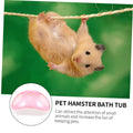 Hamster sand bath with a large shrimp dish, designed as a pretend play toddler toy for bathroom and basking activities.