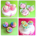 Set of three Russian piping tips for cake and cupcake decorating, featuring flower designs for baking and frosting projects.