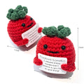 Cute mini crochet tomato doll by Everything Baby, 3-inch cheerful toy for kids, party decor, and encouragement gifts