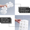 Silicando bubble candle silicone mold for handmade soy wax, mini bubble cube and ball shapes, ideal for 3D candles and mousse cakes