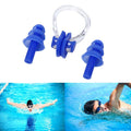 Silicone boxed nose clip and reusable earplugs set for children and adults, waterproof for swimming and showers, by Everything Baby.