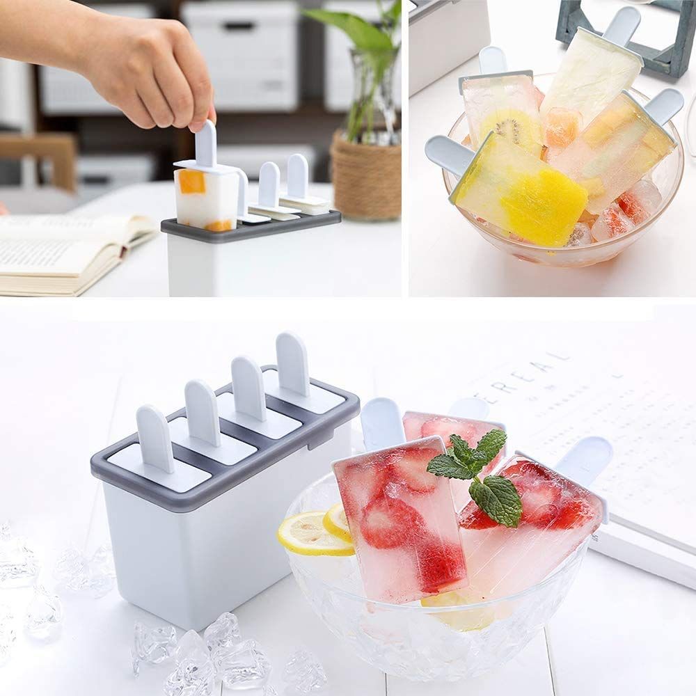 Reusable popsicle molds by Everything Baby with four easy-release ice pop cavities for homemade kids' frozen treats.