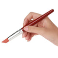 Set of 5 large red rubber tip silicon brushes for baby art and sculpture, ideal for pottery, clay shaping, and carving projects.