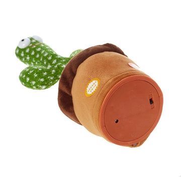 Colorful plush cactus toy from Everything Baby, sings and dances with 120 English songs, perfect for kids and pets.