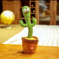 Colorful dancing cactus toy by Everything Baby, sings 120 English songs, perfect for kids, children, and pets for pretend play.