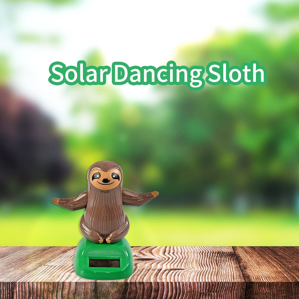 Solar dancing figures toy by Everything Baby, shaking hand doll for car dashboard, desk, or windowsill decoration.
