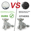 Set of four Wild Life Jungle Animal Figures featuring snow leopards, ideal for kids' pretend play and educational forest-themed toys.