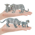 Set of four Wild Life Jungle Animal Figures including snow leopards from Everything Baby for pretend play and educational fun.