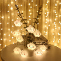 Cute baby cloud night light with face shape in warm white, ideal for kids' room decor and pretend play.