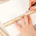 Wooden rulers bulk set with 12-inch/30cm measuring scales for kids, suitable for students and classroom use by Everything Baby.