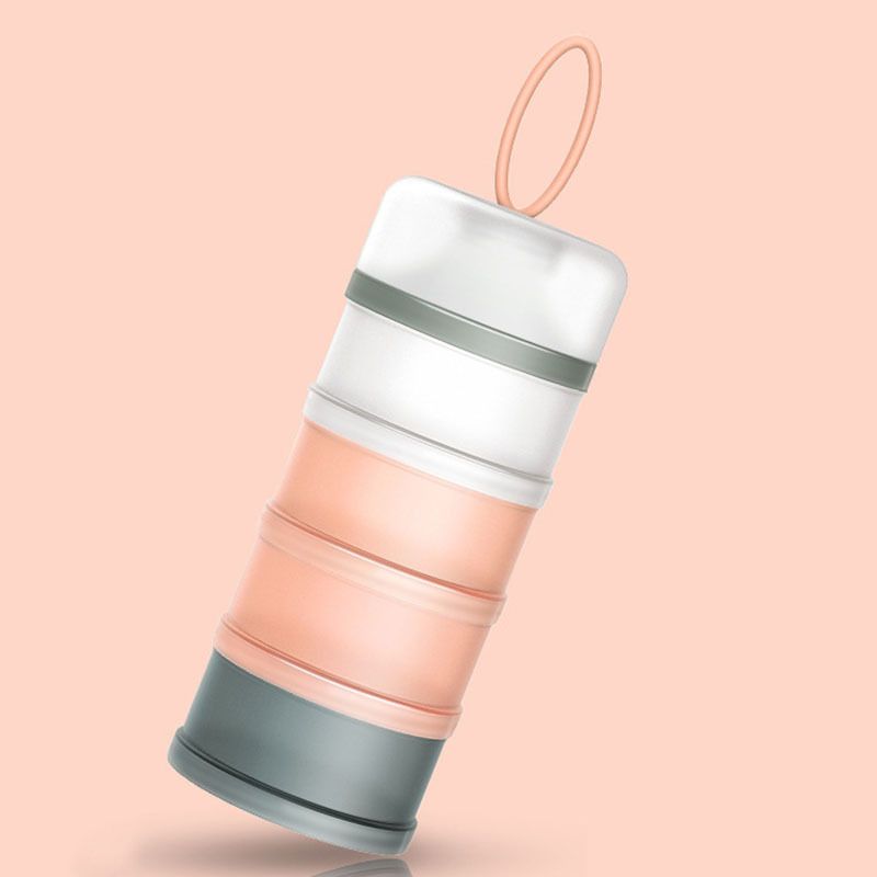Portable baby formula dispenser by Everything Baby, stackable BPA-free container for on-the-go feeding and snacks for kids.