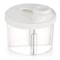 Everything Baby non-spill rotating four-compartment formula container for kids, with milk powder and snack compartments for travel.
