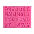 Silicone alphabet and number molds for baking, with 3D letter and number shapes for cake decorating and fondant crafting.