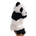 Cute plush panda hand puppet from Everything Baby, perfect for kids' play and educational fun, featuring soft stuffed animal design.