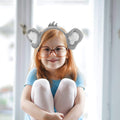 Baby and kids Koala Bear ears headband with plush animal design, perfect for birthday dress-up and party accessories.