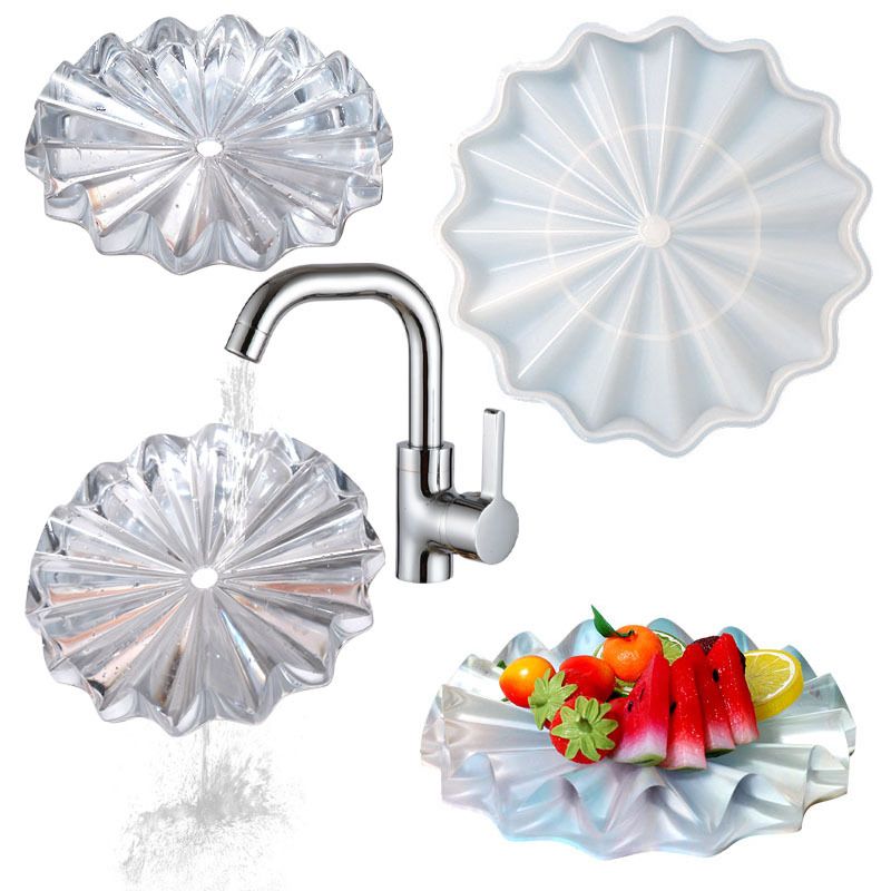 Silicone mold tray with fruit-shaped cavities for DIY snacks, desserts, or crafts, designed for baby and kids feeding and decor projects.