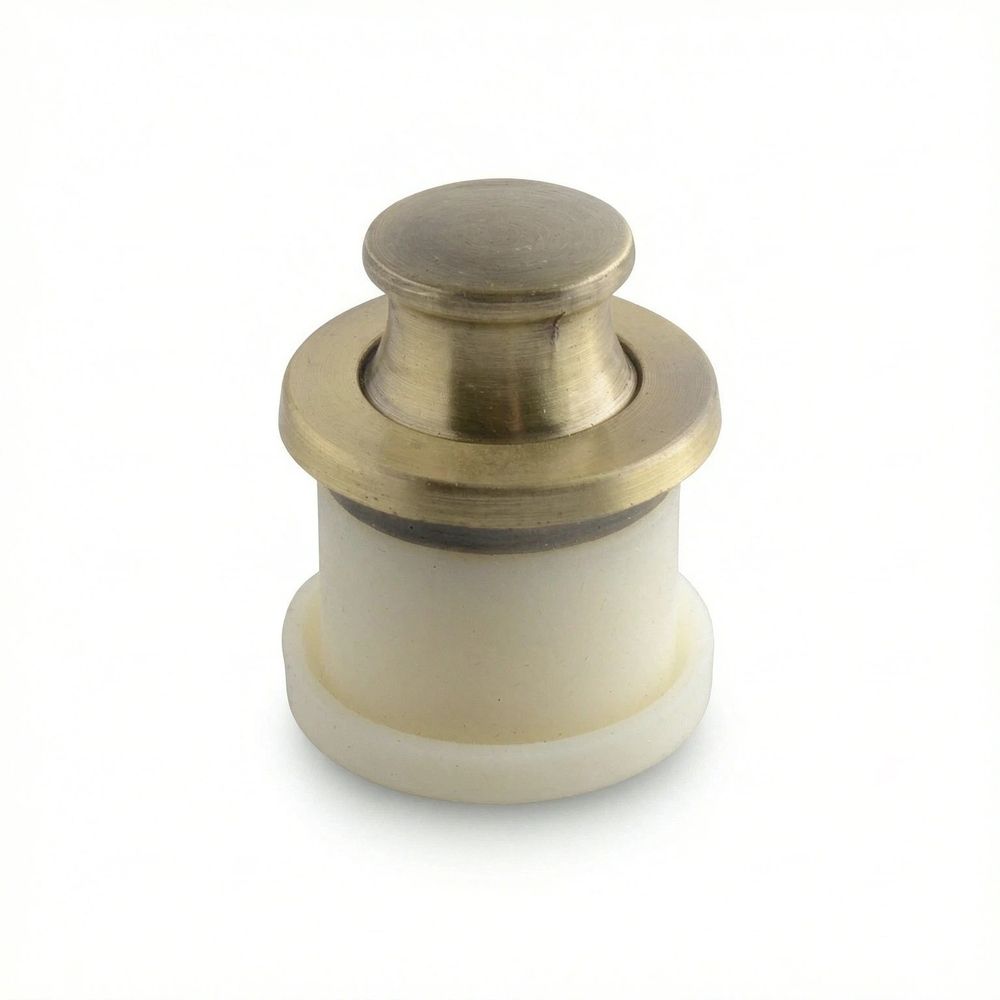 Set of five invisible cabinet handles with adjustable springs, designed for furniture, shown on a white background.