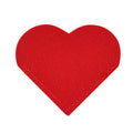 Set of five leather heart bookmarks from Everything Baby, cute handmade corner page markers for children and book lovers.