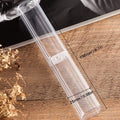 Eight clear plastic ballpoint pen gift boxes from Everything Baby, ideal for storing pens and pencils in bulk collections.