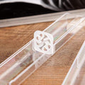 Eight clear plastic ballpoint pen gift boxes from Everything Baby, ideal for storing pens and pencils for school or business use.