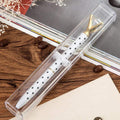 Set of 8 clear plastic ballpoint pen gift boxes for pens and pencils, ideal for school and business use by Everything Baby.