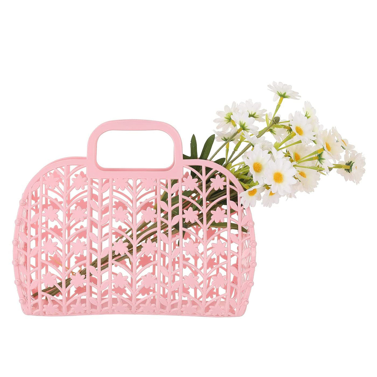 Girls jelly purse and plastic tote bag by Everything Baby, waterproof, easy to clean, suitable for pretend play and little girls.
