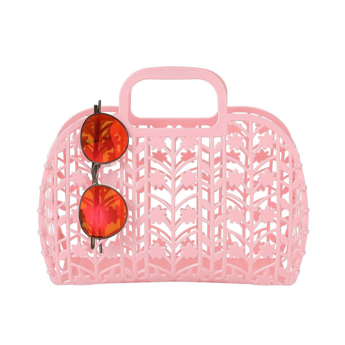 Girls jelly purse and plastic tote bag by Everything Baby, waterproof, easy to clean, perfect for pretend play and little girls.