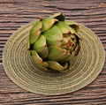 Artificial artichoke vegetable decoration by Everything Baby, realistic faux plastic artichoke for pretend play or home decoration.