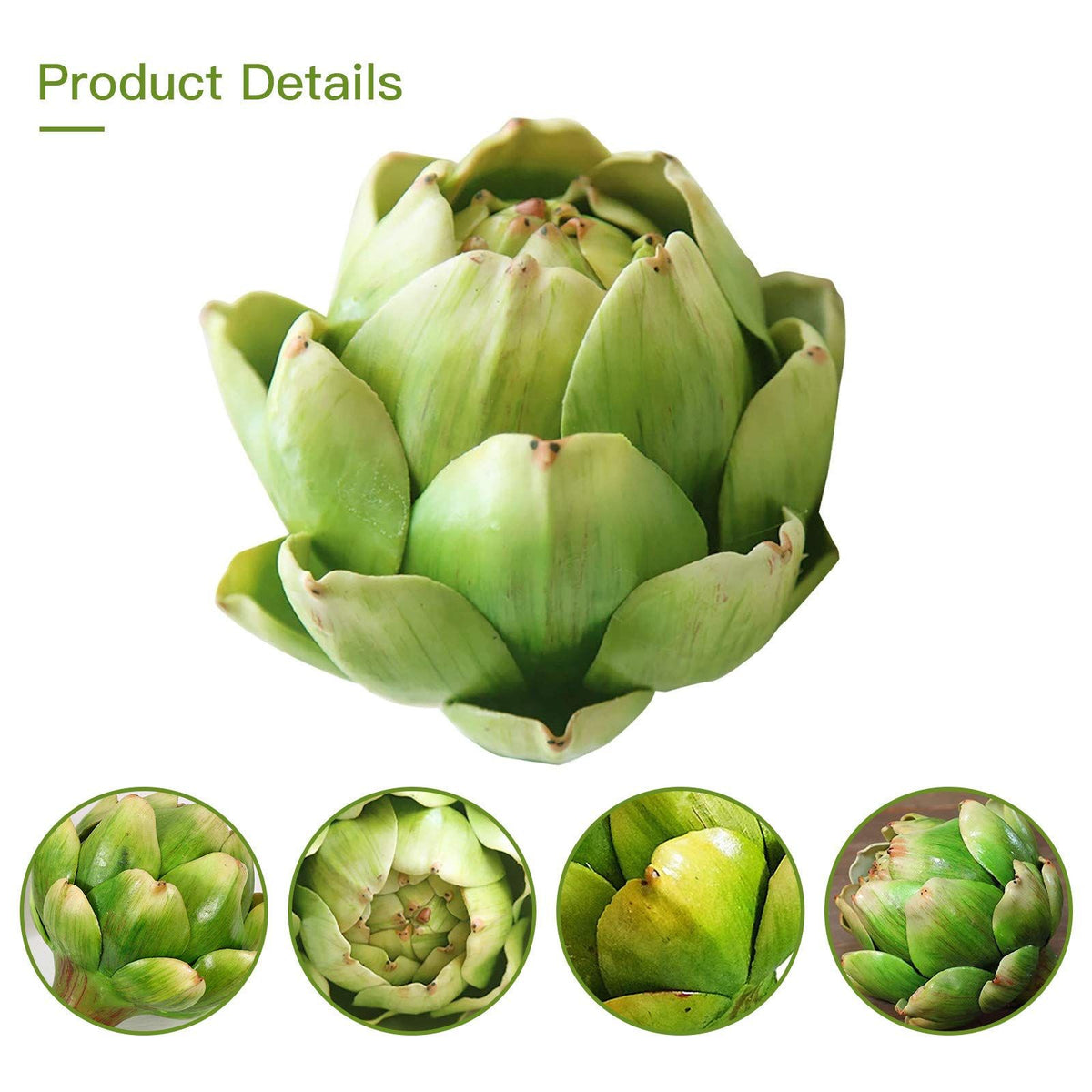 Artificial plastic artichoke vegetable for decoration, suitable for wedding or party table decor, by Everything Baby.