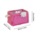 Pink cube storage box by Everything Baby, foldable toy and snack organizer for children, ideal for nurseries and playrooms.