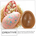 Silicone Easter egg mold for baking and chocolate making, featuring giant egg shape, suitable for kids' pretend play and baking activities.
