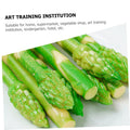 Set of 5 realistic faux asparagus vegetable toys, perfect for pretend play and home decor, by Everything Baby.