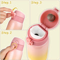 Kids water bottle by Everything Baby, 9oz stainless steel, double wall vacuum insulated for cooling and warming.