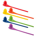 Wooden egg spoon race game set with 6 pieces for kids, outdoor lawn relay race and Easter egg hunt activity by Everything Baby