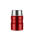 Red stainless steel thermos with 500ml capacity, portable vacuum-insulated soup container and kid's lunch box by Everything Baby.