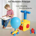 Inflatable balloon-powered car toy for kids with six balloons, part of Everything Baby’s ride-on car collection, ideal for scientific play.