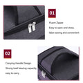 Gray portable electric lunch box with USB heating function, insulated bag for heated meals, designed for kids and kids' pretend play.